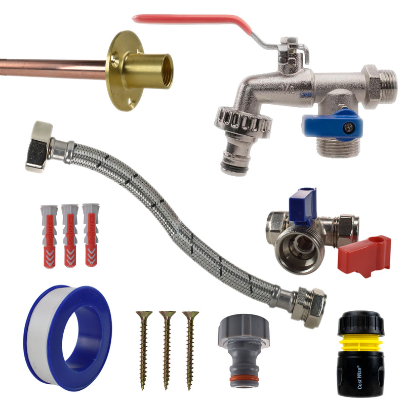 Double Lever Tap STANDARD Connection Kit - Garden watering