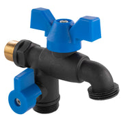 Garden Bib Double Tap 1/2" BSPM - Home & Garden > Lawn & Garden Garden watering