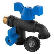 Garden Bib Double Tap 1/2" BSPM - Home & Garden > Lawn & Garden Garden watering