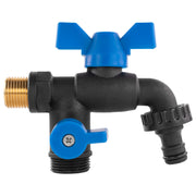 Garden Bib Double Tap 1/2" BSPM - Home & Garden > Lawn & Garden Garden watering