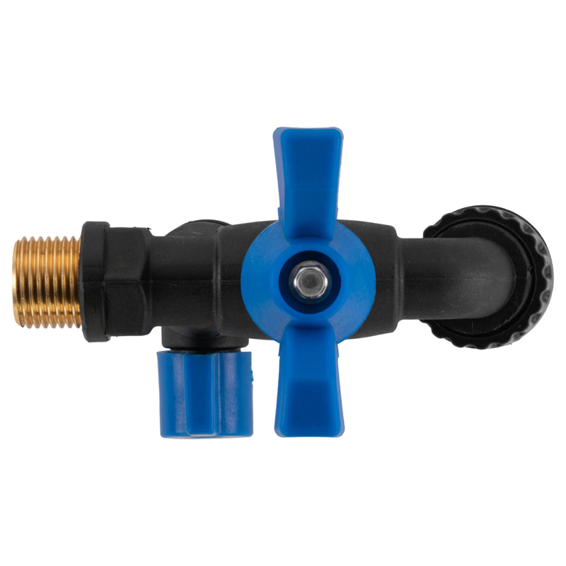 Garden Bib Double Tap 1/2" BSPM - Home & Garden > Lawn & Garden Garden watering