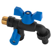 Garden Bib Double Tap 1/2" BSPM - Home & Garden > Lawn & Garden Garden watering