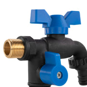 Garden Bib Double Tap 1/2" BSPM - Home & Garden > Lawn & Garden Garden watering