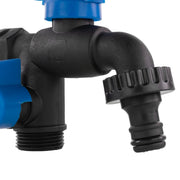 Garden Bib Double Tap 1/2" BSPM - Home & Garden > Lawn & Garden Garden watering