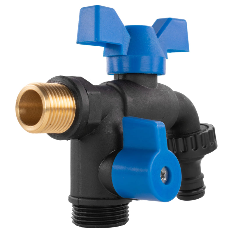 Garden Bib Double Tap 1/2" BSPM - Home & Garden > Lawn & Garden Garden watering