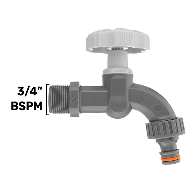3/4" BSPM Plastic Tap WL - Home & Garden > Lawn & Garden Garden watering