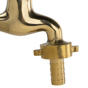 Garden Tap Polished Brass 1/2" BSPM - 13mm Barb - Home & Garden > Lawn & Garden Garden watering