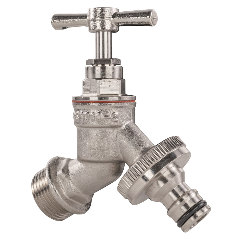 Water Butt Kit 1/2" with Nickel Plated Quick Connect Tap - Home & Garden > Lawn & Garden > Watering & Irrigation Tech Hose & Fittings