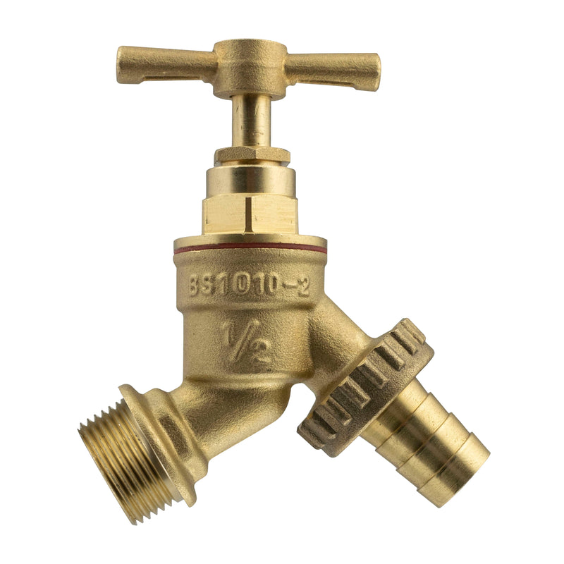 Wall Flange Kit 20mm MDPE - Brass Tap & Two Way Splitter & Connectors - Home & Garden > Lawn & Garden Tech Hose & Fittings