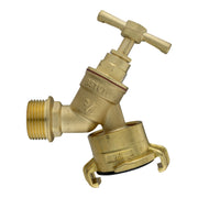 Wall Flange Kit 25mm MDPE + Brass Bib Tap with Geka Claw Outlet - Home & Garden > Lawn & Garden Tech Hose & Fittings