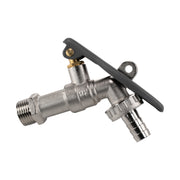 Water Butt Kit 1/2" with Lever Tap Hose Barb and Lever Lock - Garden watering