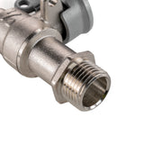 Water Butt Brass Kit 3/4" with Lever Tap Hose Barb and Side Lock - Garden watering