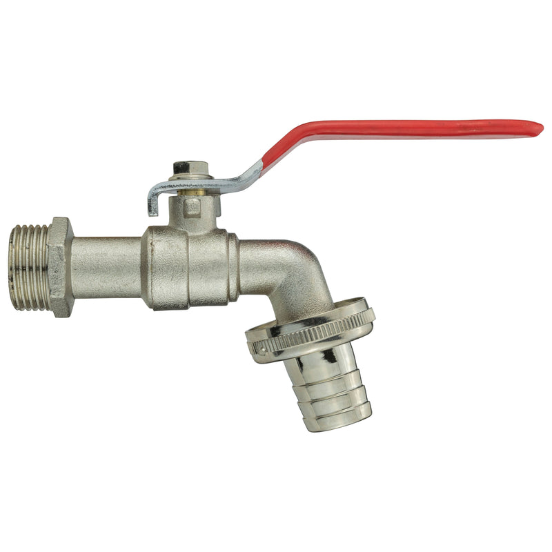 Wall Flange Kit 20mm MDPE - Lever Tap & Two Way Splitter - Home & Garden > Lawn & Garden Tech Hose & Fittings
