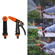 Hose Gun Water Sprayer Adjustable Black Orange - Home & Garden > Lawn & Garden > Watering & Irrigation > Garden Hose Spray Nozzles Garden watering