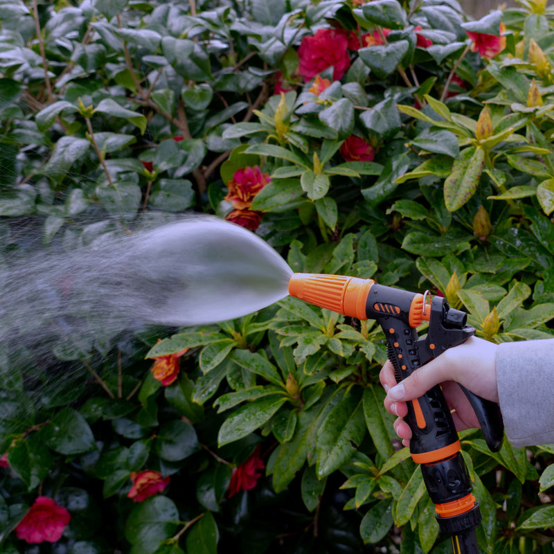 Hose Gun Water Sprayer Adjustable Black Orange - Home & Garden > Lawn & Garden > Watering & Irrigation > Garden Hose Spray Nozzles Garden watering