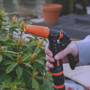 Hose Gun Water Sprayer Adjustable Black Orange - Home & Garden > Lawn & Garden > Watering & Irrigation > Garden Hose Spray Nozzles Garden watering