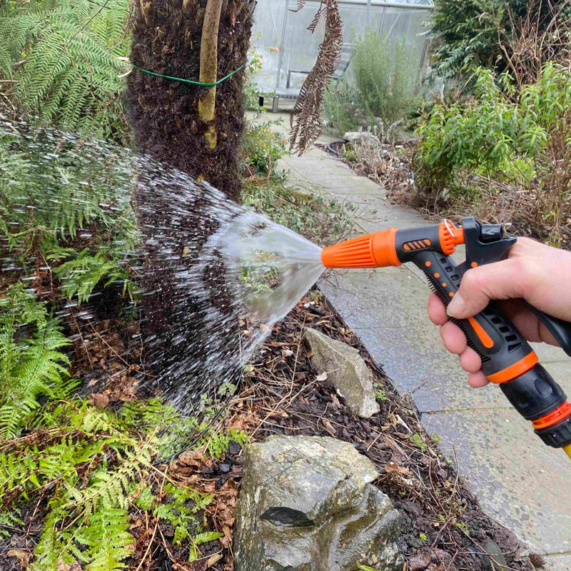 Hose Gun Water Sprayer Adjustable Black Orange - Home & Garden > Lawn & Garden > Watering & Irrigation > Garden Hose Spray Nozzles Garden watering