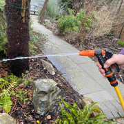 Hose Gun Water Sprayer Adjustable Black Orange - Home & Garden > Lawn & Garden > Watering & Irrigation > Garden Hose Spray Nozzles Garden watering