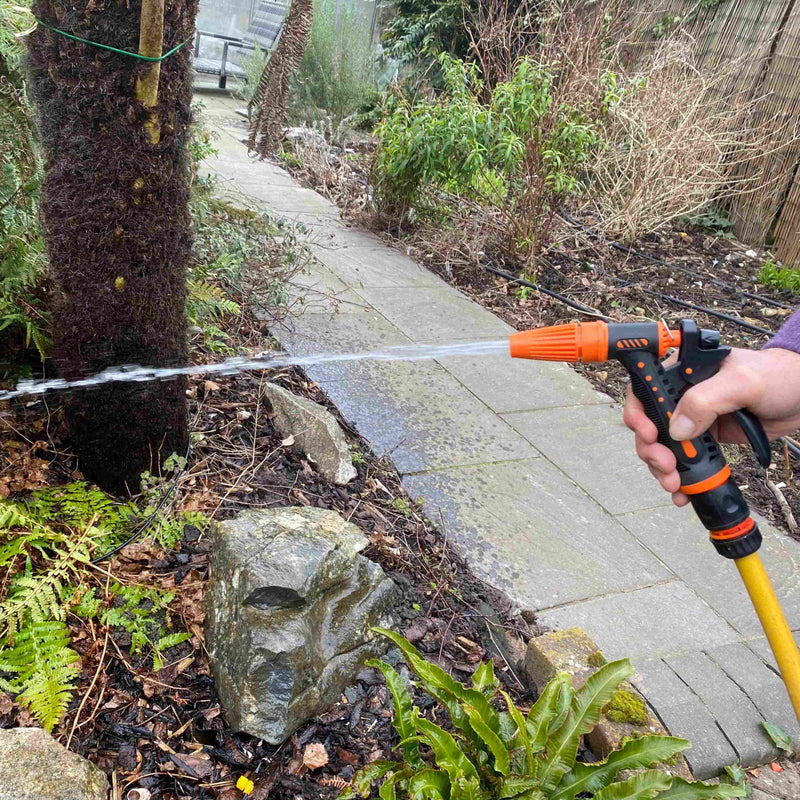 Hose Gun Water Sprayer Adjustable Black Orange - Home & Garden > Lawn & Garden > Watering & Irrigation > Garden Hose Spray Nozzles Garden watering