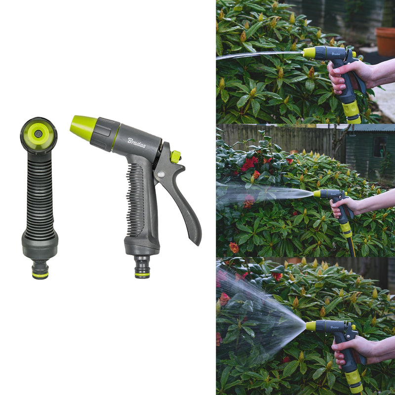 Hose Gun Water Sprayer Adjustable, Lime - Home & Garden > Lawn & Garden > Watering & Irrigation > Garden Hose Spray Nozzles Garden watering