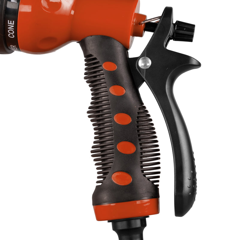 Hose Gun Water Sprayer 8-Pattern Adjustable, Cost Wise Orange - Home & Garden > Lawn & Garden > Watering & Irrigation > Garden Hose Spray Nozzles Garden watering