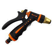 Adjustable Garden Hose Sprayer (Black/Orange Zebra) - Garden watering