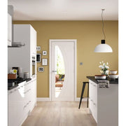 Salerno Internal White Primed Door with Clear Glass - All Sizes - Hardware > Building Materials > Doors Doors