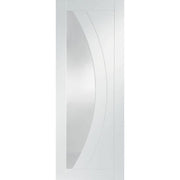 Salerno Internal White Primed Door with Clear Glass - All Sizes - Hardware > Building Materials > Doors Doors