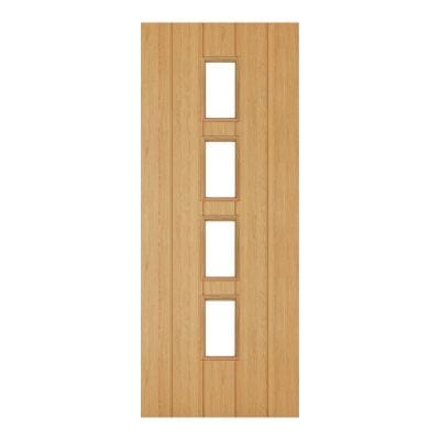 Galway Oak Unfinished Glazed Internal Fire Door FD30 - All Sizes -