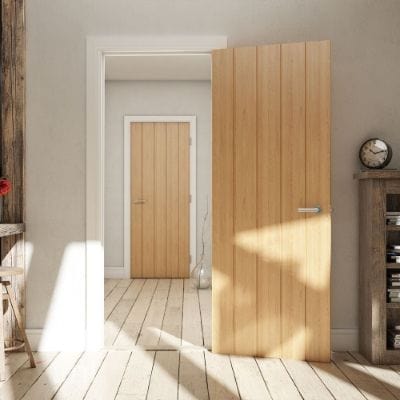 Galway Oak Unfinished Internal Fire Door FD30 - All Sizes -