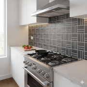 City Stone Anthracite Matt Linear Mosaic (2 per Box) - Tiles
