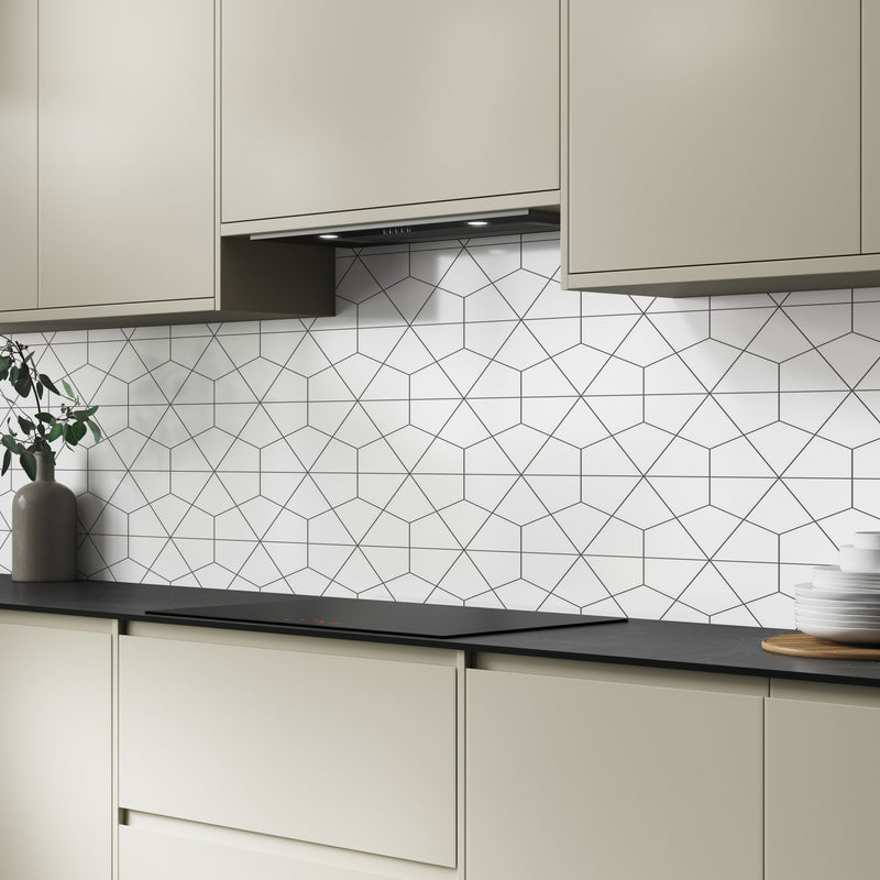 Bushboard Alloy Geometry Aluminium Feature Kitchen Splashback