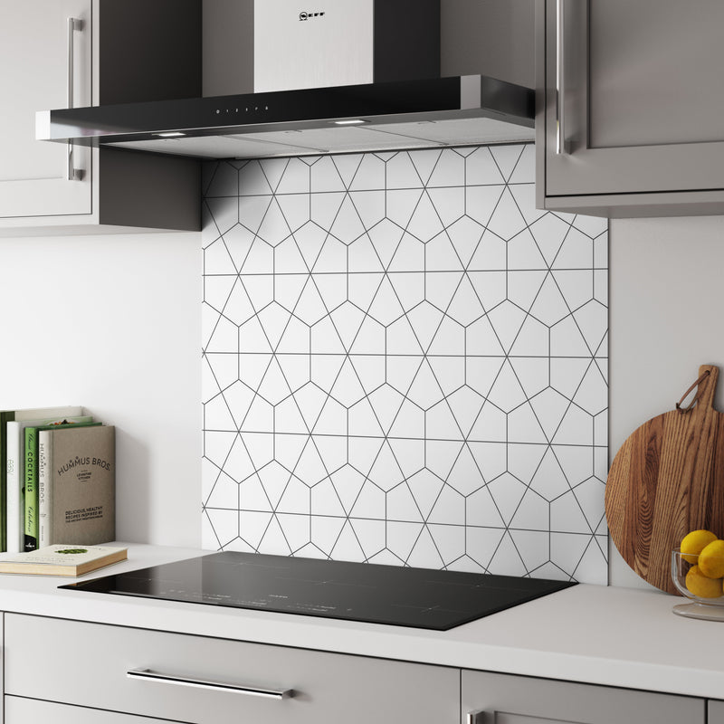Bushboard Alloy Geometry Aluminium Feature Kitchen Splashback