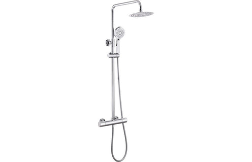 Gibraltar Cool-Touch Thermostatic Mixer Shower w/Riser & Overhead Kit -