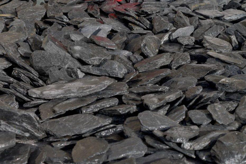 40mm Graphite Grey Slate Chippings - Home & Garden > Lawn & Garden > Gardening Chippings