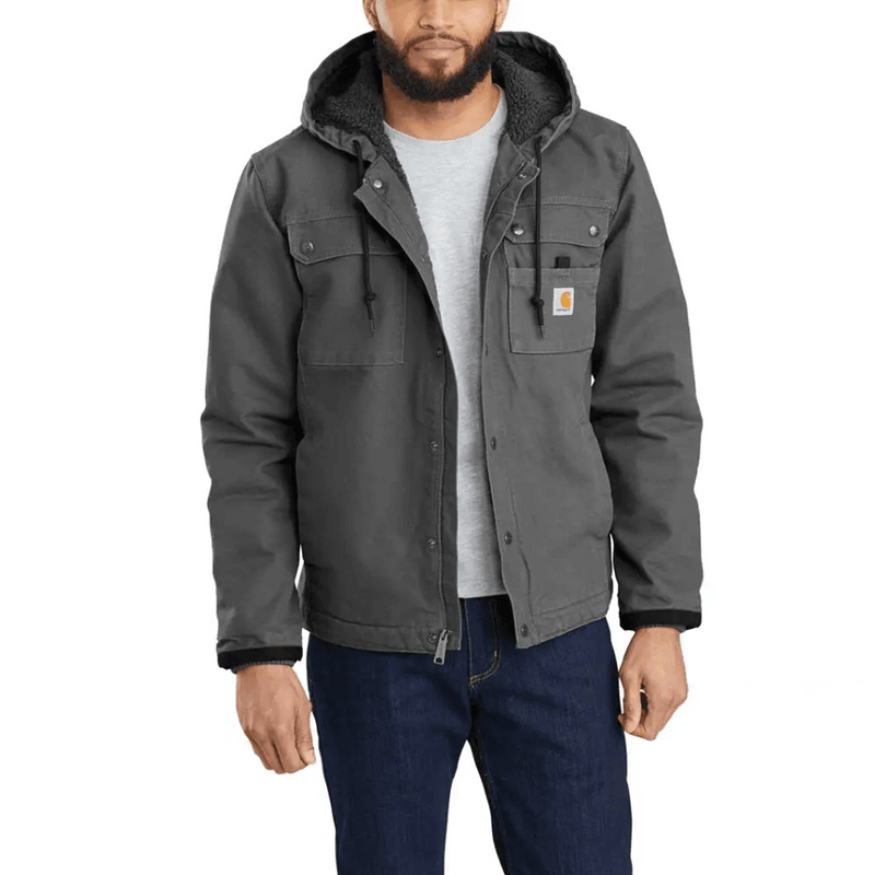 Carhartt 103826 Relaxed Fit Washed Duck Sherpa Lined Utility Jacket - JACKETS & COATS