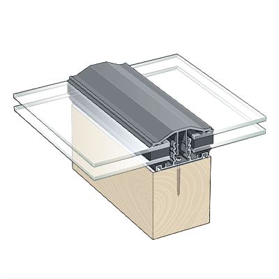 Capex Snap Down (10-25mm) Glazing Bar (6m) - Anthracite Grey