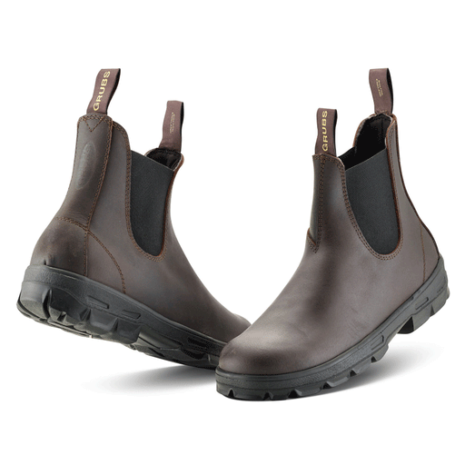 Grubs Whirlwind Water-Repellent Leather Dealer Boot Non Safety Various Colours - NON-SAFETY