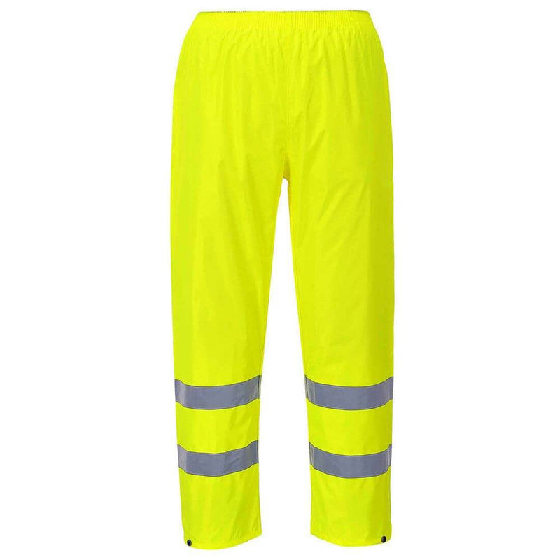 Portwest H441 Hi-Vis Waterproof Rain Trousers - WATERPROOF TROUSERS