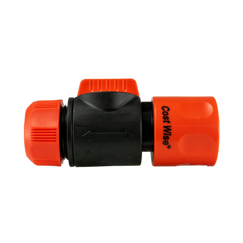 Cost Wise Hose Connector with Valve - Home & Garden > Lawn & Garden Garden watering