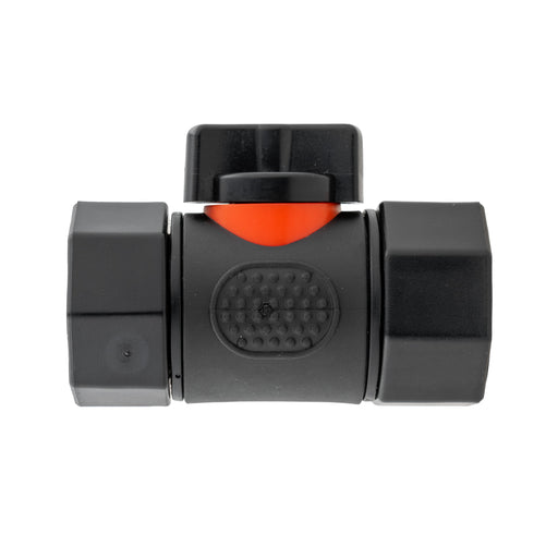In Line Soft Touch Valve 3/4" BSPF Black - Home & Garden > Lawn & Garden > Watering & Irrigation > Garden Hose Fittings & Valves Garden watering