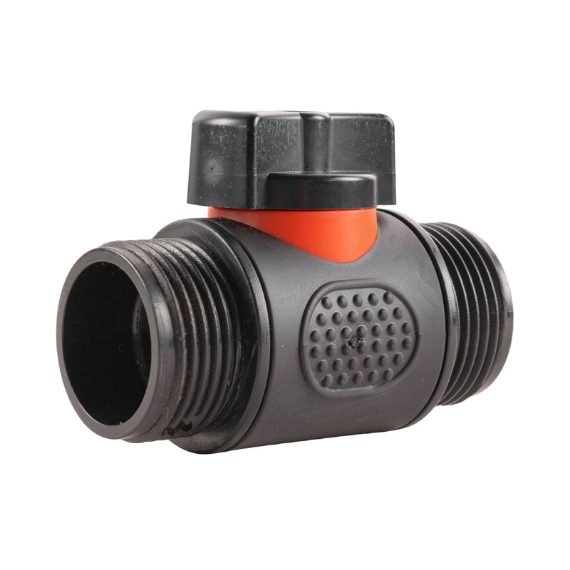 Hose Connector Blue with In-Line BSPM Threaded Valve - Home & Garden > Lawn & Garden Garden watering