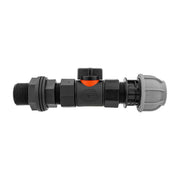 Water Butt Connector 3/4" BSP with In-Line BSPF Valve and 20mm MDPE Straight - Home & Garden > Lawn & Garden > Watering & Irrigation Garden watering