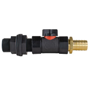 Water Butt Connector 3/4" BSP with In-Line BSPF Valve and 19mm Brass Barb - Hardware > Plumbing > Plumbing Fittings & Supports Garden watering