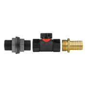 Water Butt Connector 3/4" BSP with In-Line BSPF Valve and 25mm Brass Barb - Hardware > Plumbing > Plumbing Fittings & Supports Garden watering