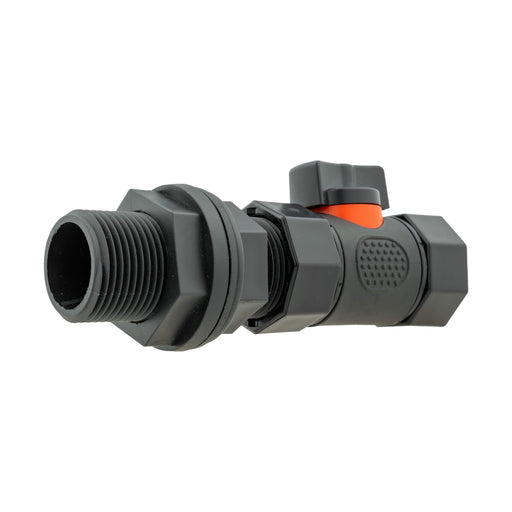 Water Butt Connector 3/4" BSP with In-Line BSPF Threaded Valve - Home & Garden > Lawn & Garden > Watering & Irrigation Garden watering