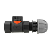 20mm MDPE Straight with In-Line BSPF Threaded Valve - Home & Garden > Lawn & Garden Garden watering
