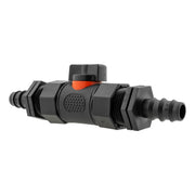 In-Line BSPF Valve with 2 x 16mm Barbed Straight Connectors - Home & Garden > Lawn & Garden > Watering & Irrigation > Garden Hose Fittings & Valves > Garden Hose Fittings Garden watering