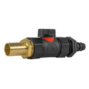 16mm Barbed Straight with In-Line BSPF Valve and 19mm Brass Barb - Home & Garden > Lawn & Garden Garden watering