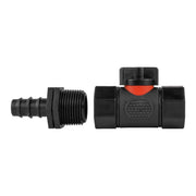 16mm Barbed Straight with In-Line BSPF Threaded Valve - Home & Garden > Lawn & Garden Garden watering